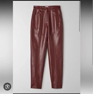 Aritzia Wilfred Rebel Pant Faux Leather Size 10